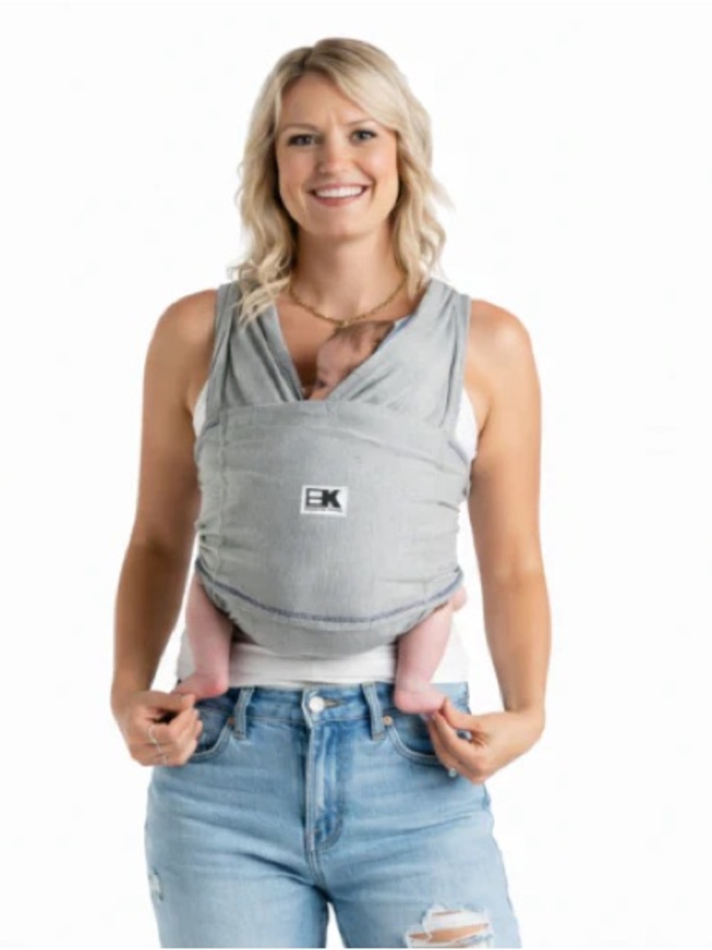 Baby K'tan Original Wrap | Heather Grey • Size Small